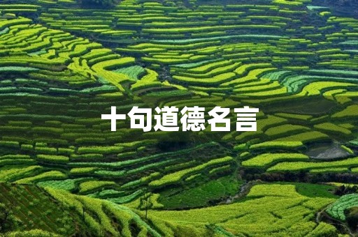 十句道德名言,十句道德名言孝 十句道德名言,十句道德名言孝