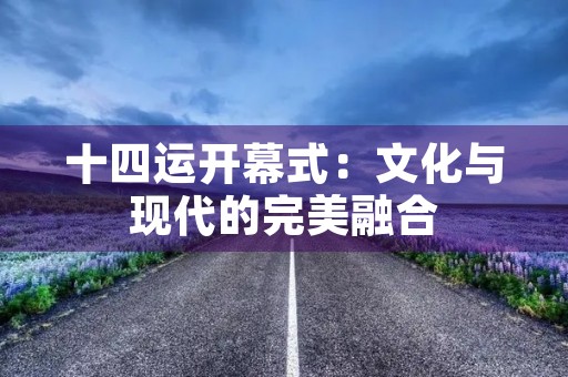 十四运开幕式：文化与现代的完美融合