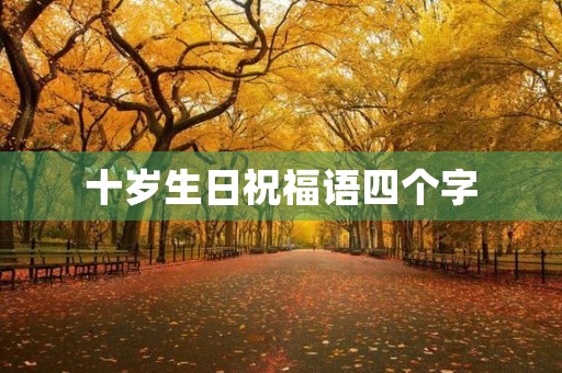 十岁生日祝福语四个字,10岁成长礼四字成语