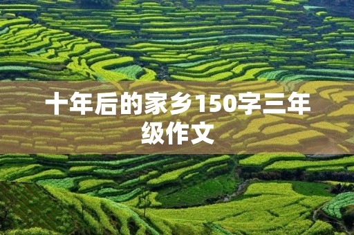 十年后的家乡150字三年级作文