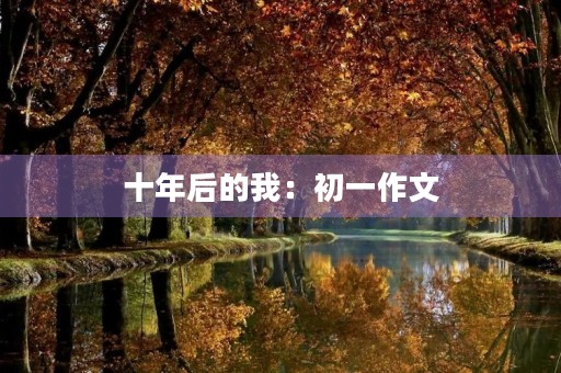 十年后的我:初一作文 十年后的我:初一作文