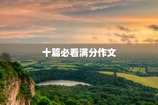 十篇必看满分作文