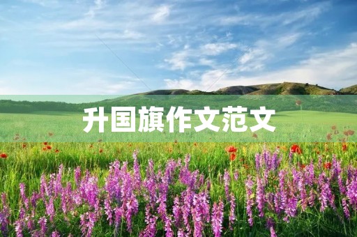 升国旗作文范文