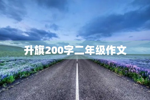 升旗200字二年级作文