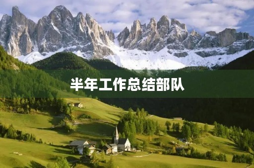 半年工作总结部队