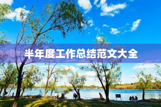 半年度工作总结范文大全