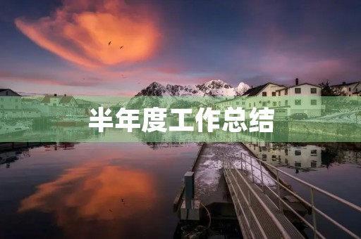 半年度工作总结