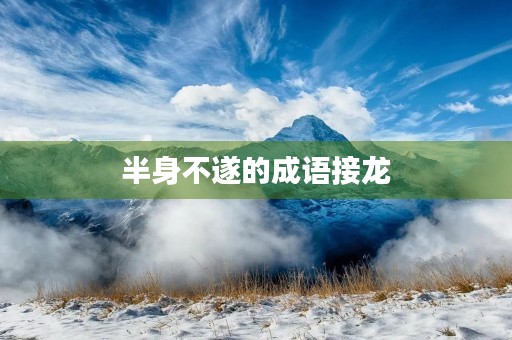 半身不遂的成语接龙 半身不遂的成语接龙
