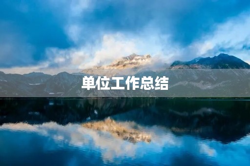 单位工作总结