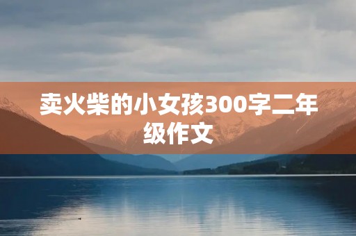 卖火柴的小女孩300字二年级作文
