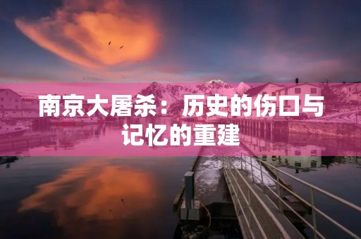 南京大屠杀：*****与记忆的重建