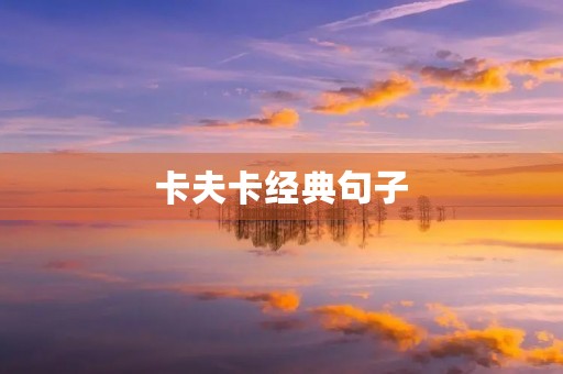 卡夫卡经典句子(村上春树海边的卡夫卡经典句子) 卡夫卡经典句子(村上春树海边的卡夫卡经典句子)