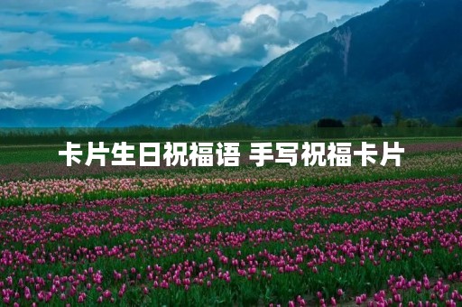 卡片生日祝福语 手写祝福卡片