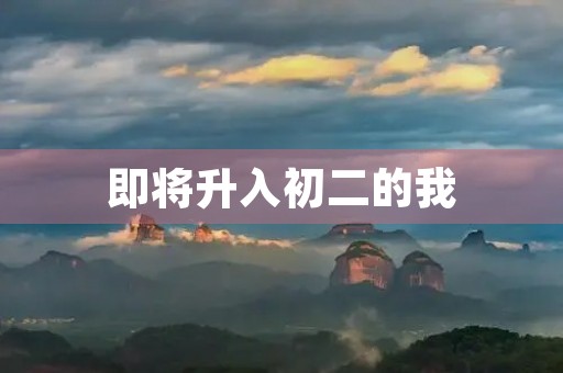 即将升入初二的我