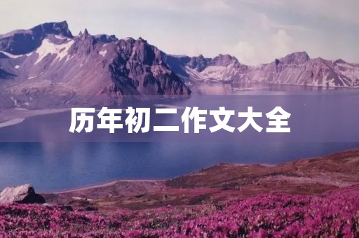 历年初二作文大全