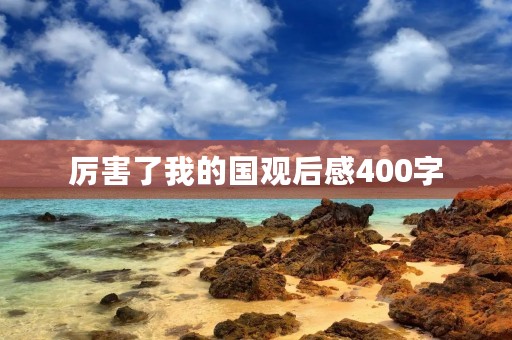 厉害了我的国观后感400字