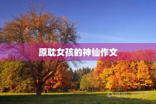 原耽女孩的神仙作文 原耽女孩的神仙作文
