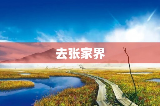 去张家界 去张家界