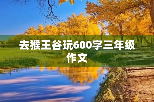 去猴王谷玩600字三年级作文