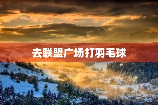 去联盟广场打羽毛球 去联盟广场打羽毛球