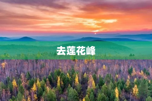 去莲花峰