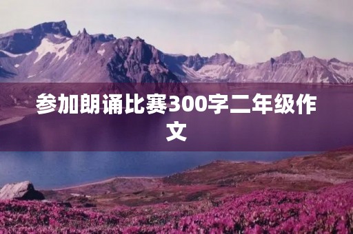 参加朗诵比赛300字二年级作文