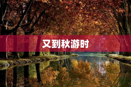 又到秋游时