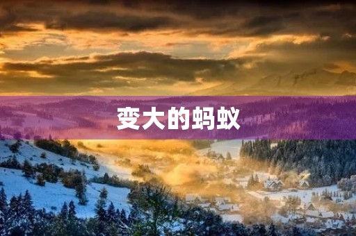 变大的蚂蚁