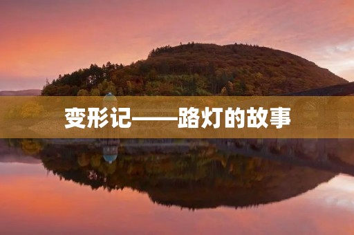 变形记——路灯的故事 变形记——路灯的故事