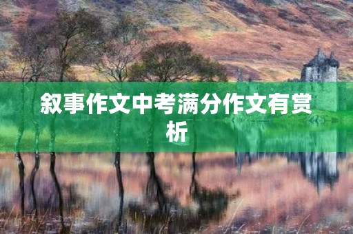 叙事作文中考满分作文有赏析