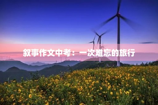 叙事作文中考：一次难忘的旅行