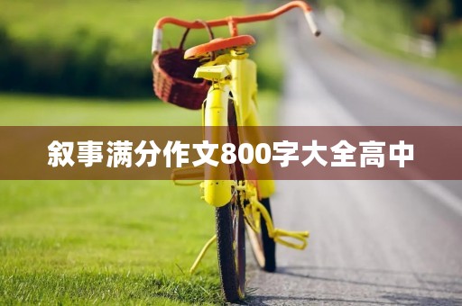 叙事满分作文800字大全高中 叙事满分作文800字大全高中