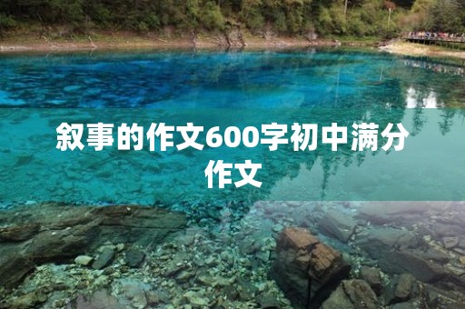 叙事的作文600字初中满分作文