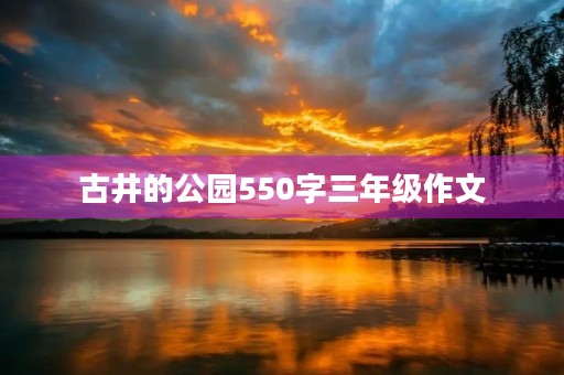 古井的公园550字三年级作文 古井的公园550字三年级作文