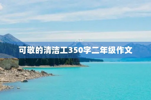 可敬的清洁工350字二年级作文
