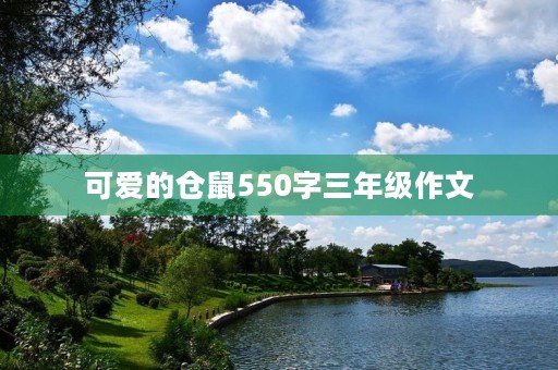 可爱的仓鼠550字三年级作文
