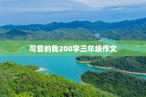 可爱的我200字三年级作文