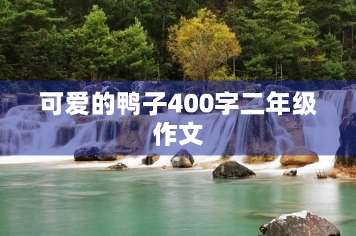 可爱的鸭子400字二年级作文