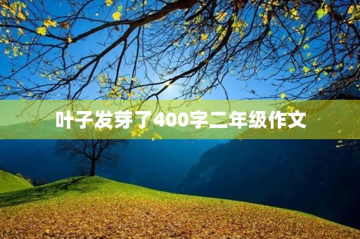 叶子发芽了400字二年级作文