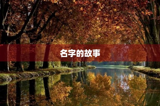 名字的故事 名字的故事