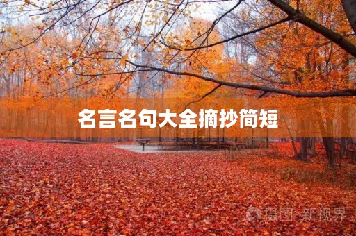 名言名句大全摘抄简短,名言名句大全摘抄简短适合作文 名言名句大全摘抄简短,名言名句大全摘抄简短适合作文