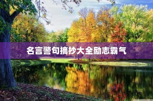 名言警句摘抄大全励志霸气,名言警句摘抄大全励志霸气简短 名言警句摘抄大全励志霸气,名言警句摘抄大全励志霸气简短