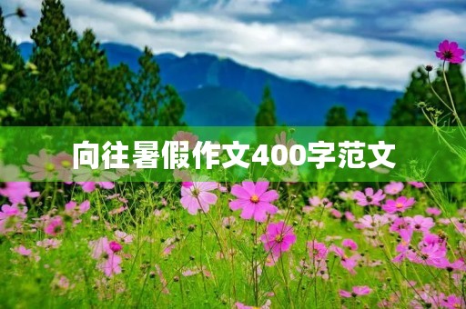 向往暑假作文400字范文