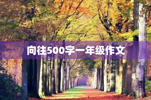 向往500字一年级作文 向往500字一年级作文