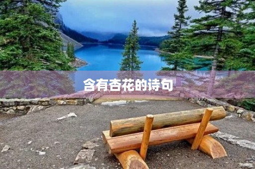 含有杏花的诗句