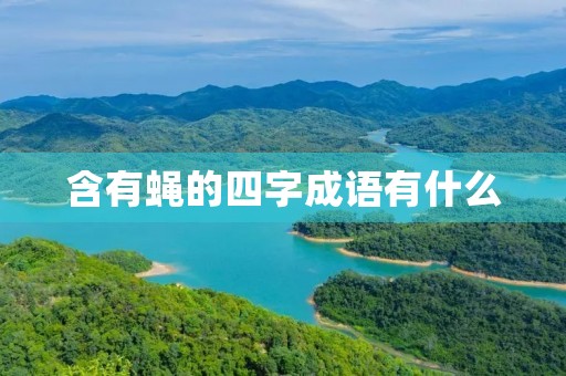 含有蝇的四字成语有什么 含有蝇的四字成语有什么