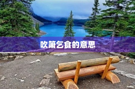 吹箫乞食的意思