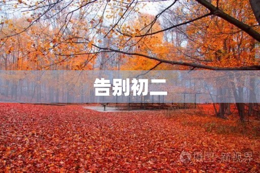 告别初二 告别初二