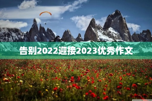 告别2022迎接2023优秀作文