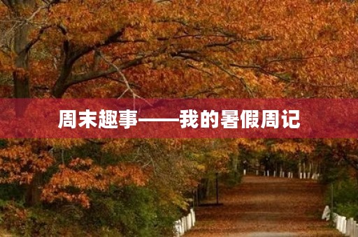 周末趣事——我的暑假周记 周末趣事——我的暑假周记